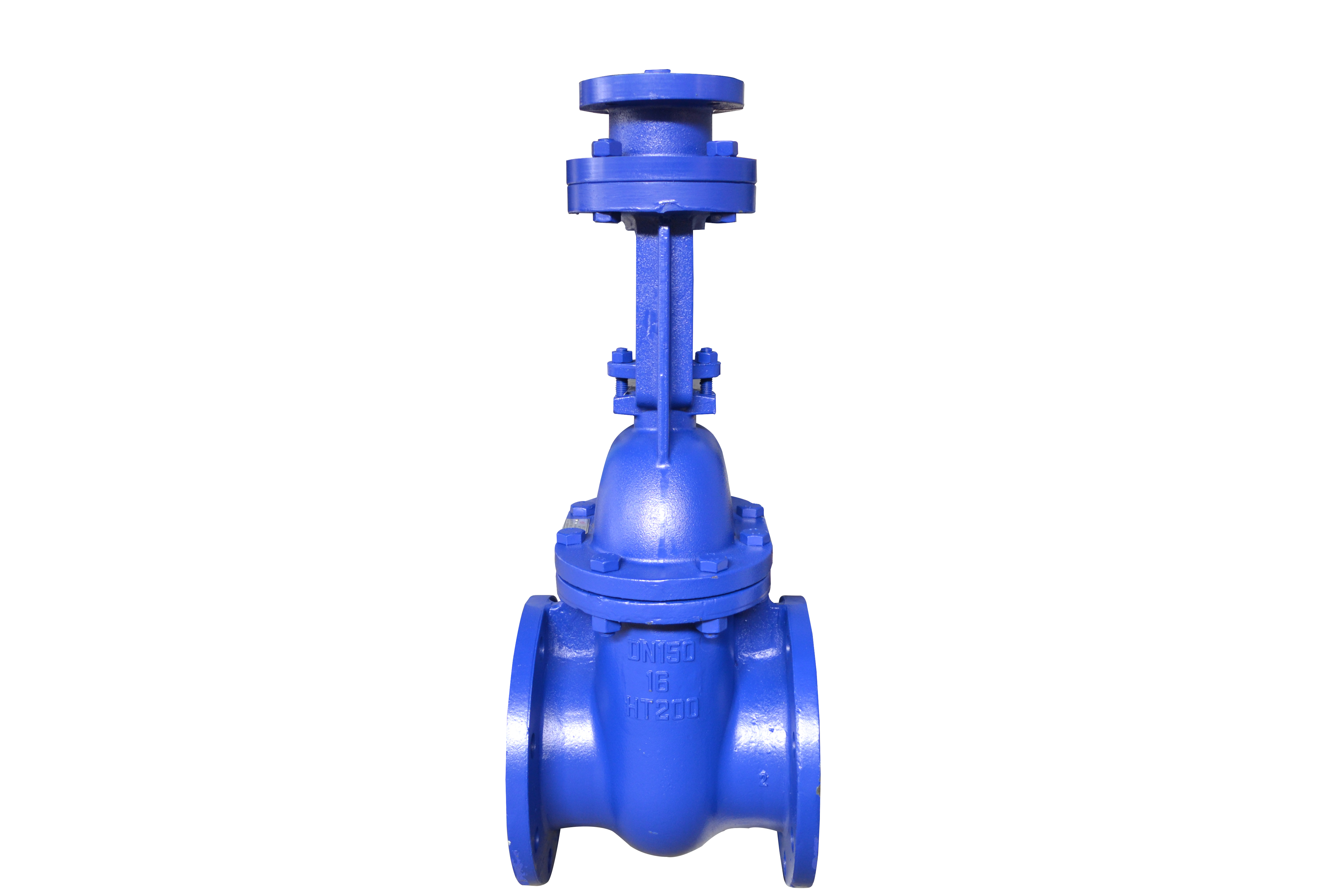 Rising stem wedge type electric gate valve + electric head - Yuanda valve