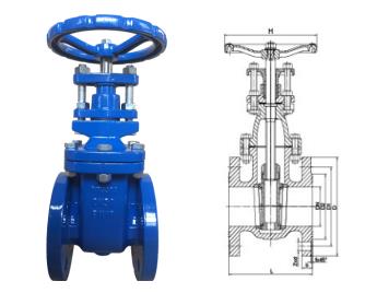 DIN Cast Iron Non Rising-Stem Gate Valve