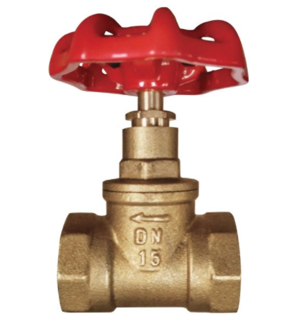 Brass gate valve