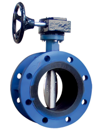 Cast iron rubber lined butterfly valve