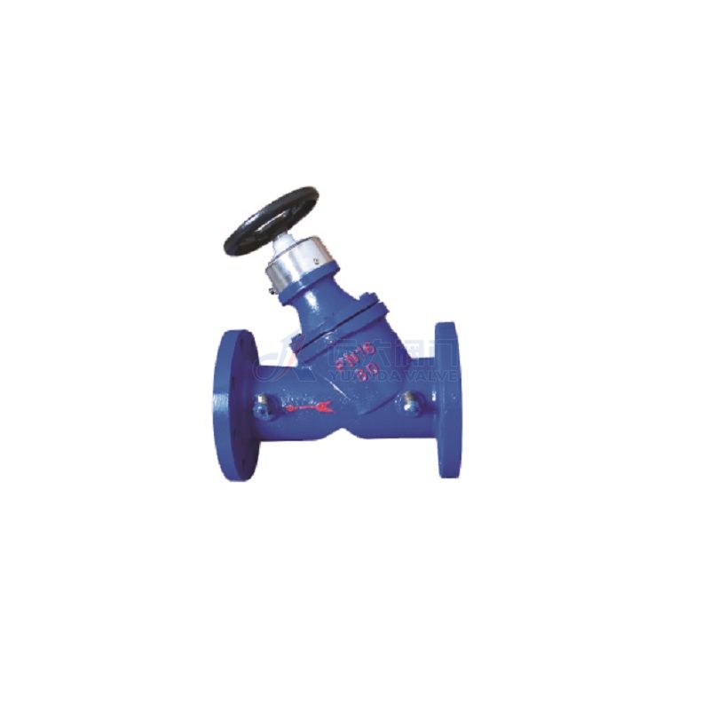 Cast iron digital locking balancing valve