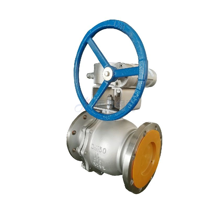 Stainless steel turbine flange ball valve - Yuanda valve