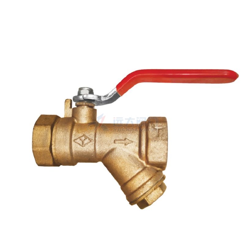 Wrought brass strainer ball valve - Yuanda valve