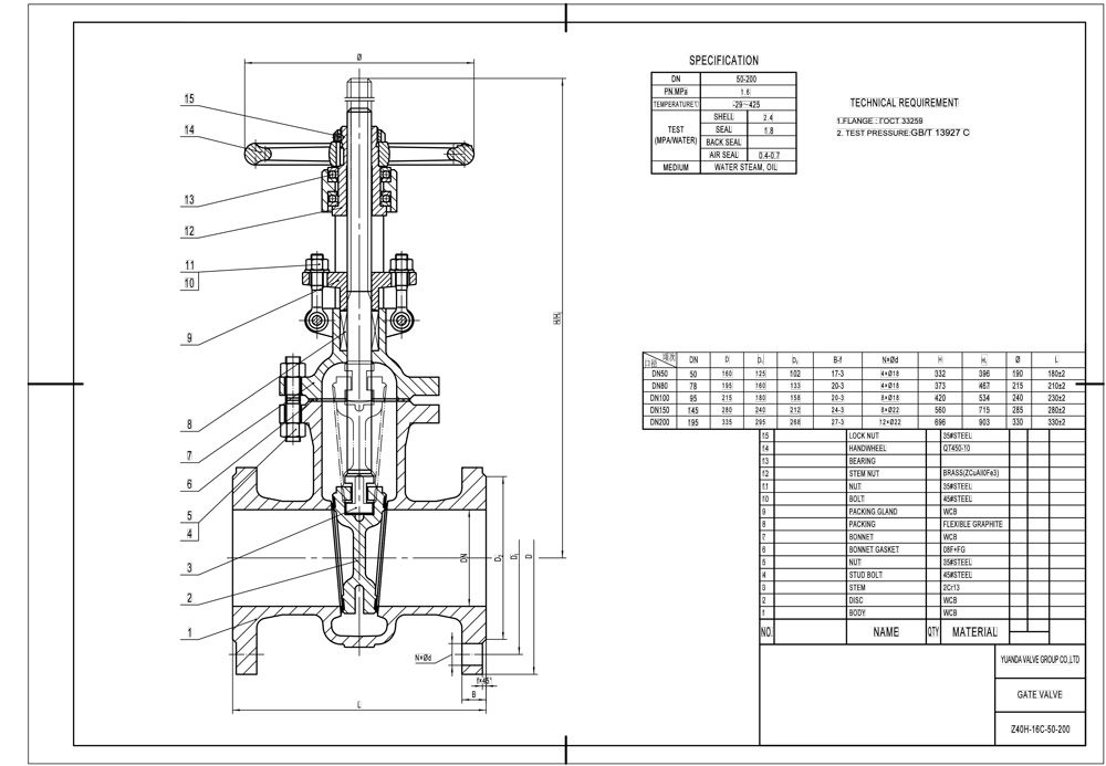 Gost/Russian Carbon Steel Gate Valve